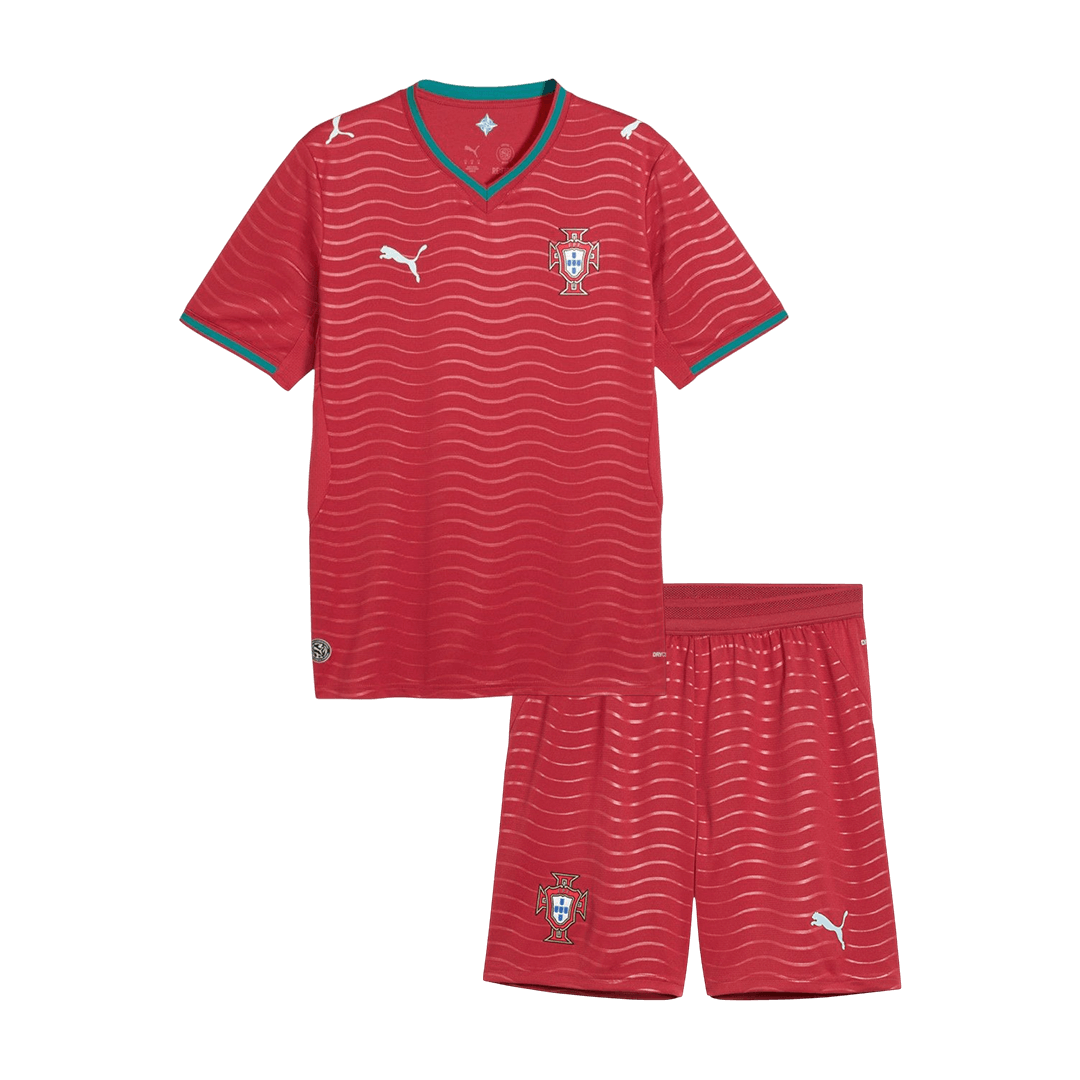 Portugal Thuisshirt Tenue WK 2026 Junior Rood