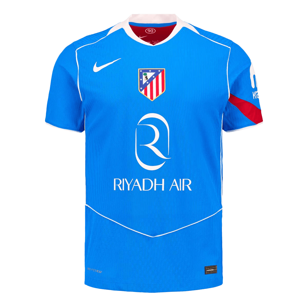 Atlético Derde Shirt 2025/26 Blauw Speler