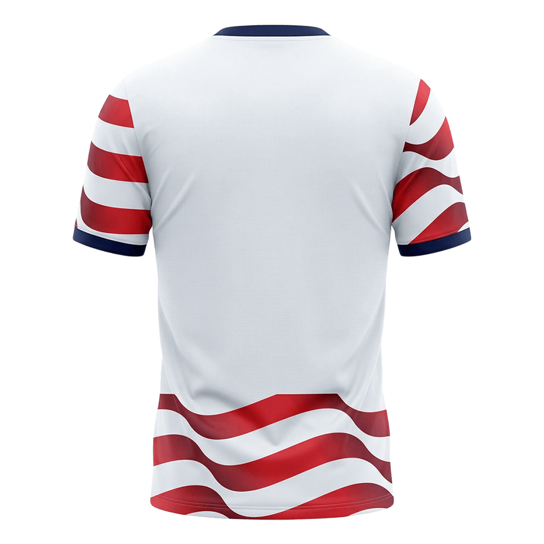 Verenigde Staten Thuisshirt - Wereldkampioenschap 2026 Rood & Wit Grote Maat