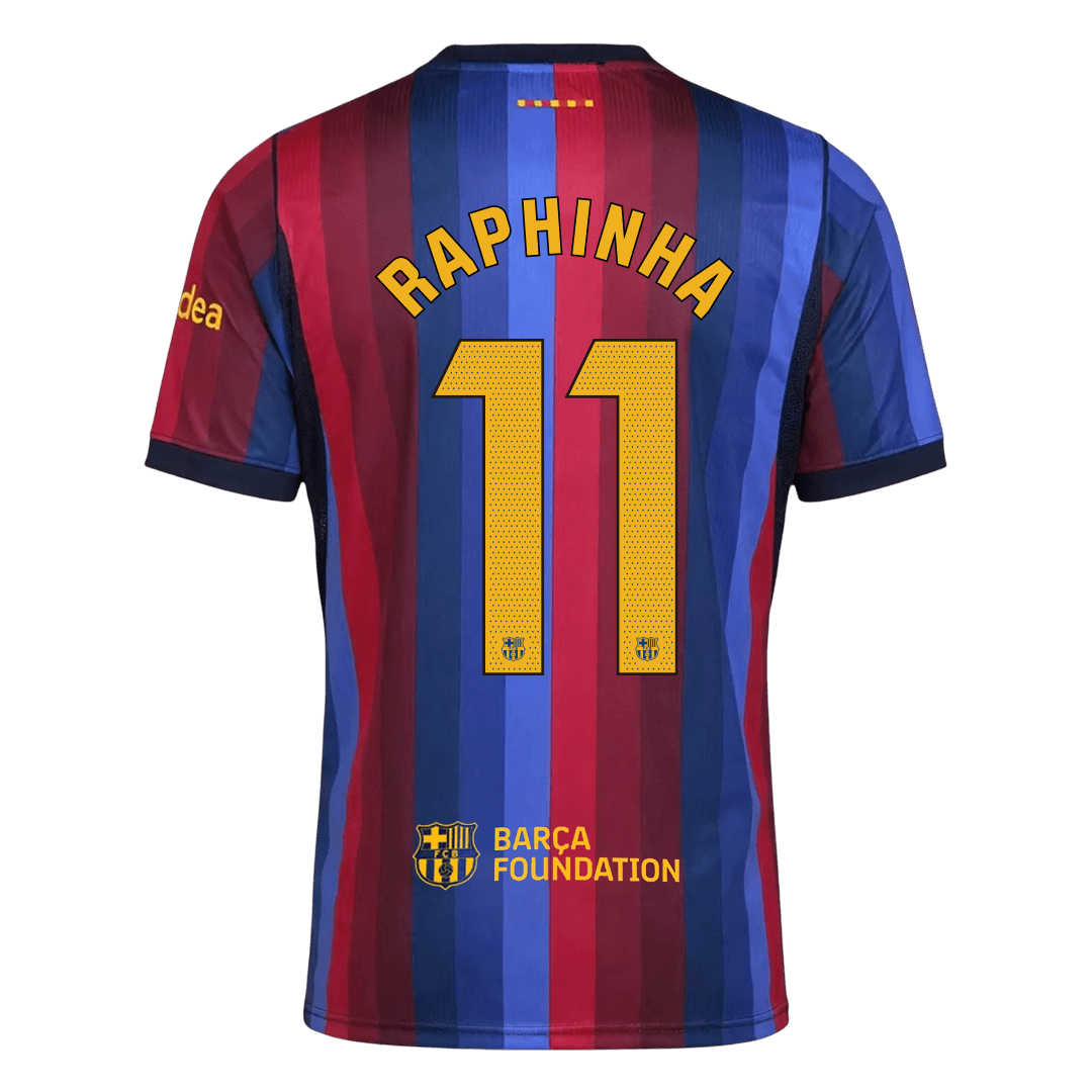 RAPHINHA #11 Barcelone Domicile Maillot 2026/27 Blue&Garnet