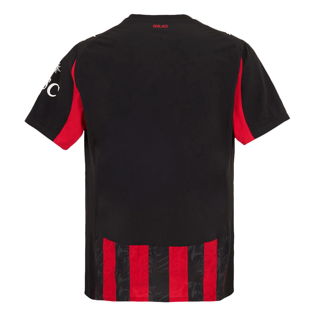 AC Milan Thuis Shirt 2025/26 Rood&Zwart Authentiek Grote Maten