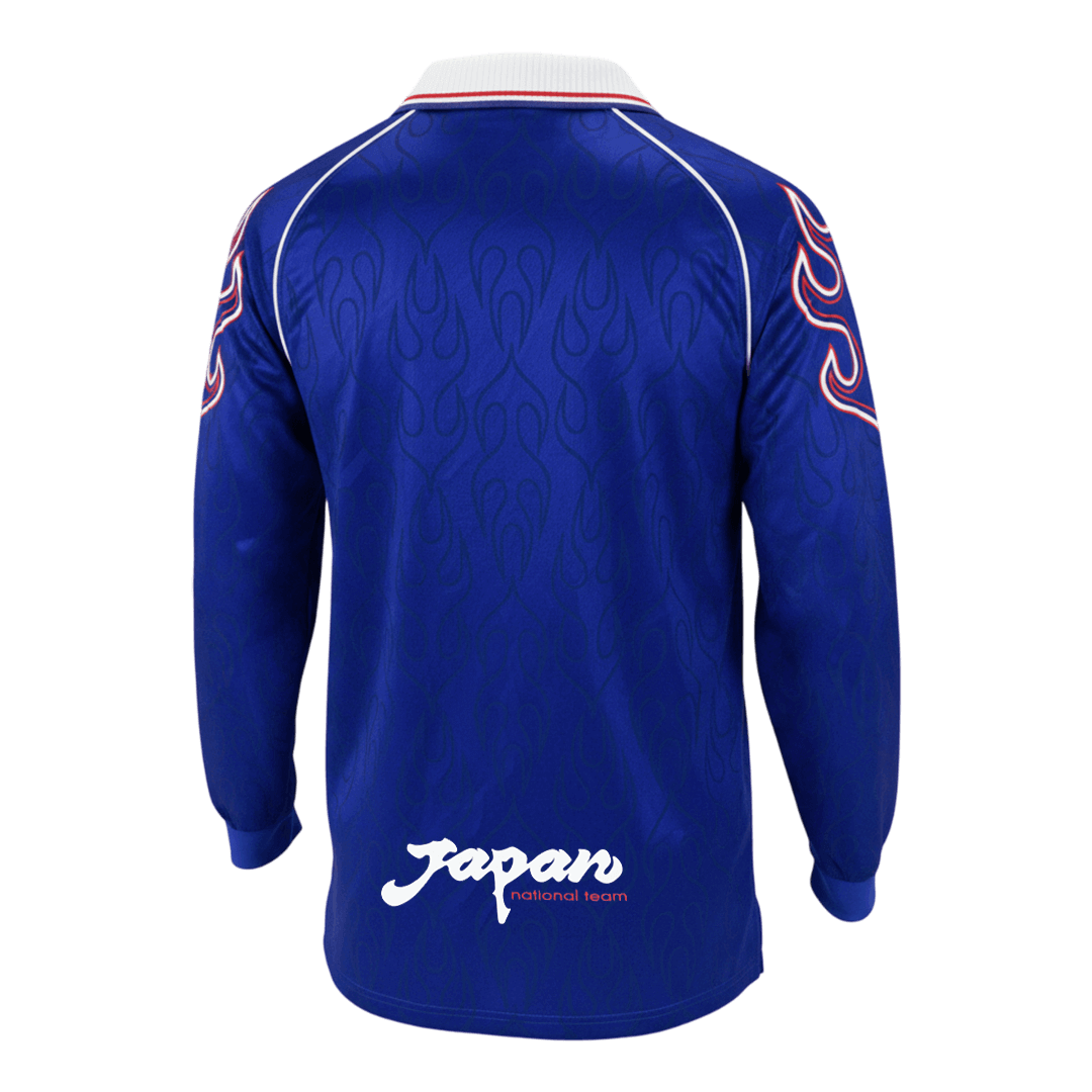 Retro Japan Thuisshirt Lange Mouwen 1998 Blauw