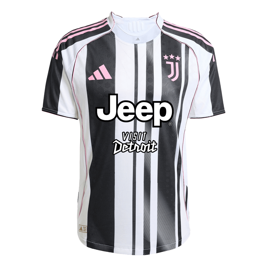 KALULU #15 Juventus Thuisshirt 2025/26 Zwart&Wit Authentiek