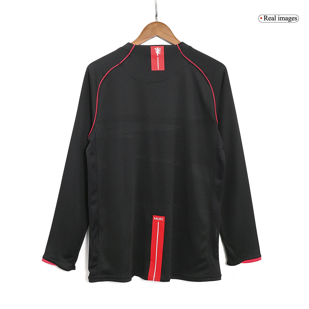 Retro Manchester United Uitshirt Lange Mouwen 2007/08