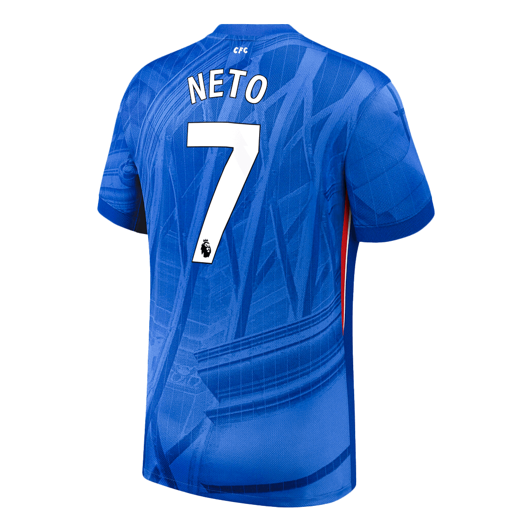 NETO #7 Chelsea Thuisshirt 2025/26 Blauw - Super