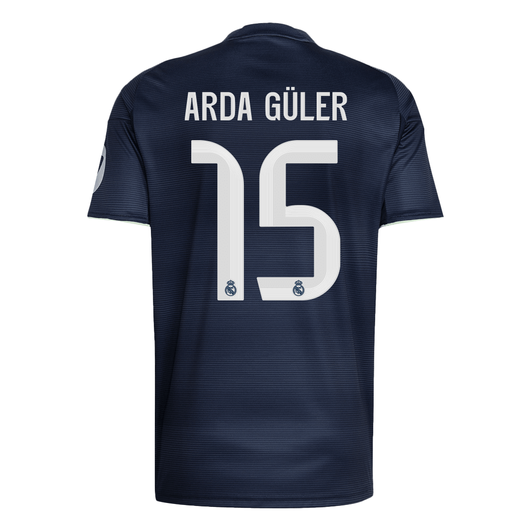 ARDA GÜLER #15 Real Madrid Uit Thuisshirt 2025/26 Marineblauw - Super