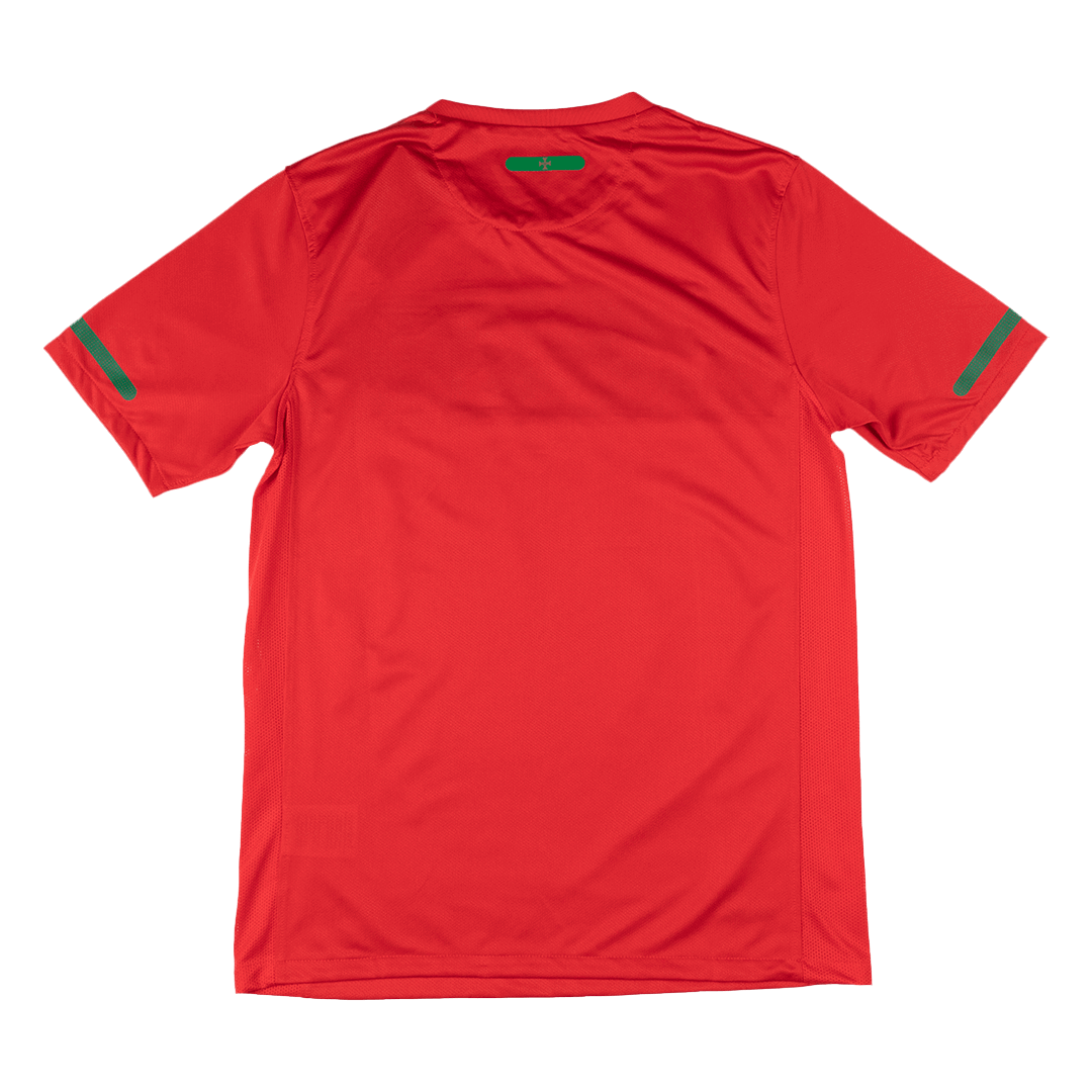 Retro Portugal Thuis Shirt 2010 Rood