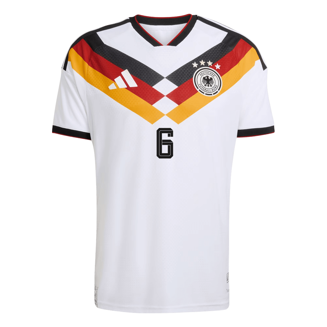 KIMMICH #6 Duitsland Thuisshirt WK 2026 Wit Speler