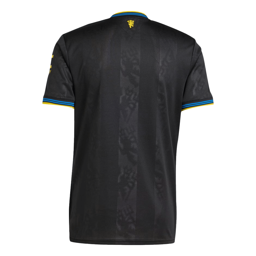 Manchester United Derde Shirt 2025/26 Zwart Grote Maat