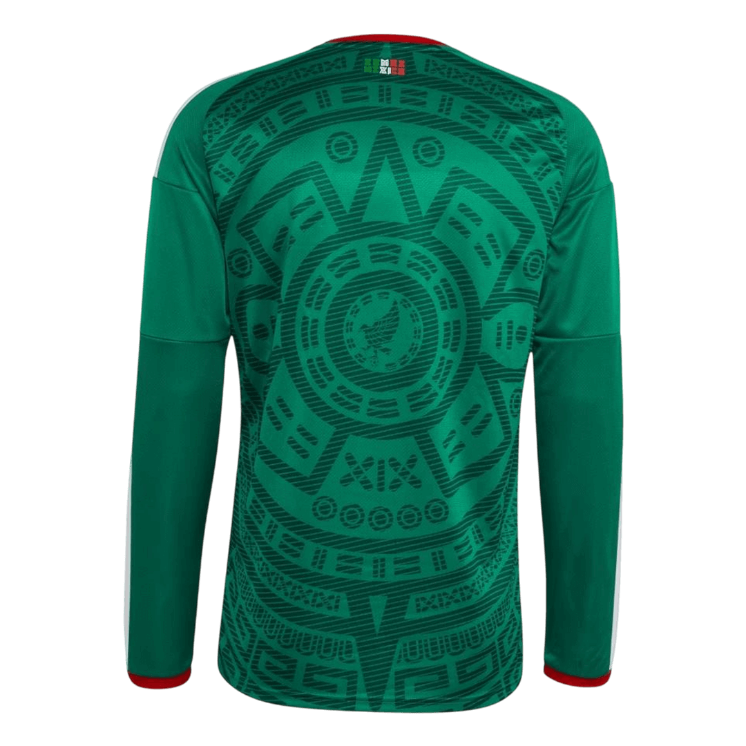 Mexico Thuisshirt Lange Mouwen - WK 2026 Groen Grote Maten