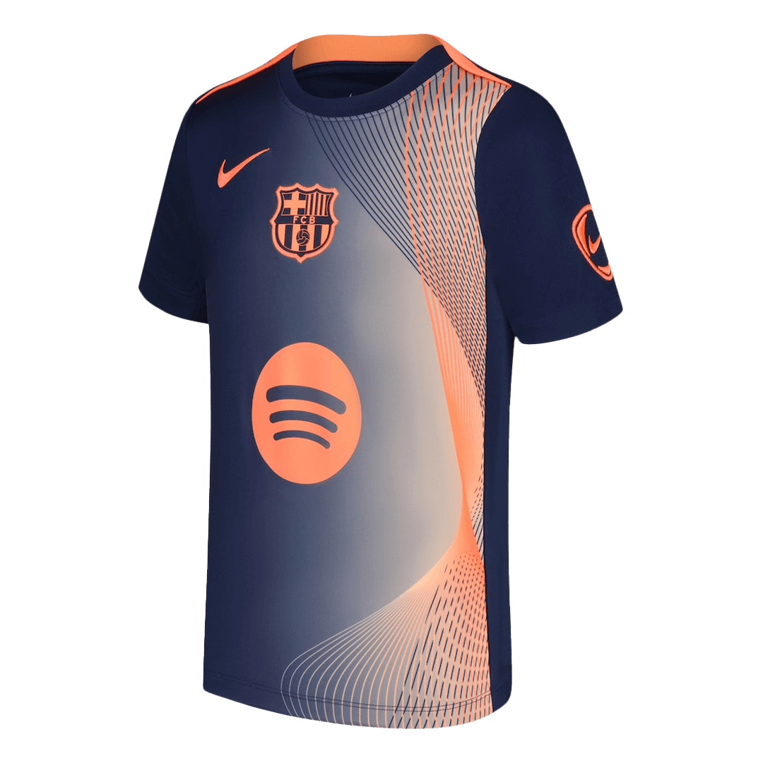 Barcelona Pre-Match Thuisshirt 2025/26 Oranje&Zwart