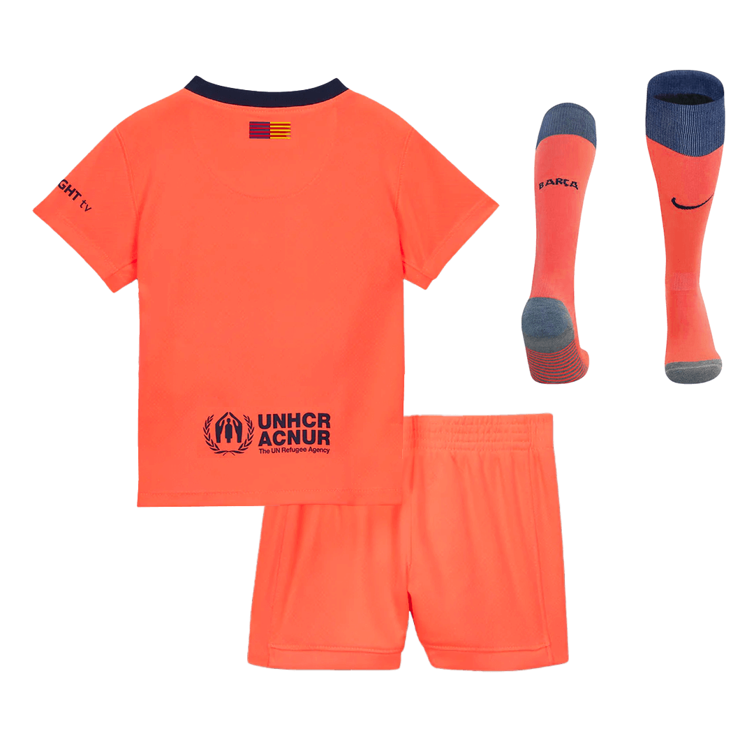Barcelona Derde Thuisshirt Kit 2025/26 Kinderen Oranje