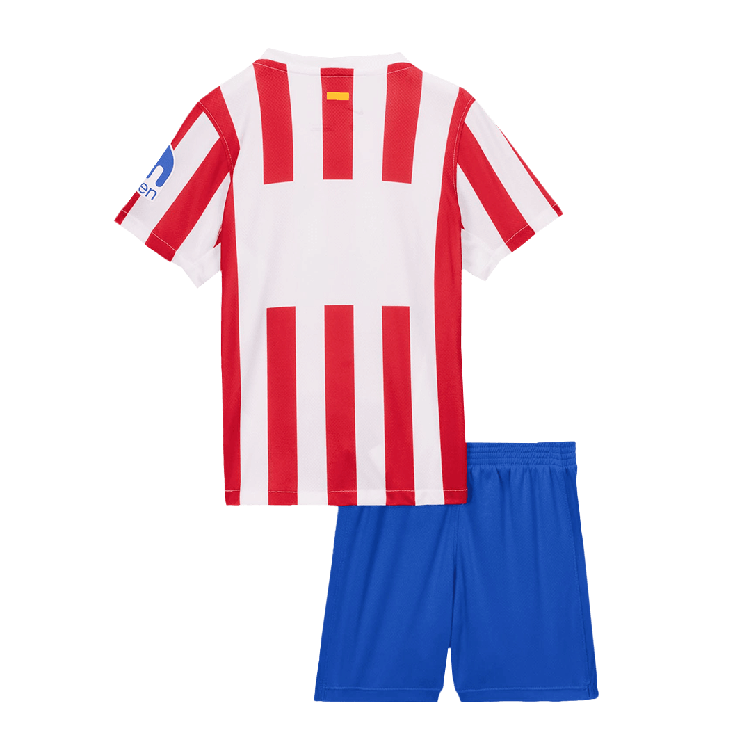 Atlético Thuisshirt Tenue 2025/26 Kinderen Rood&Wit