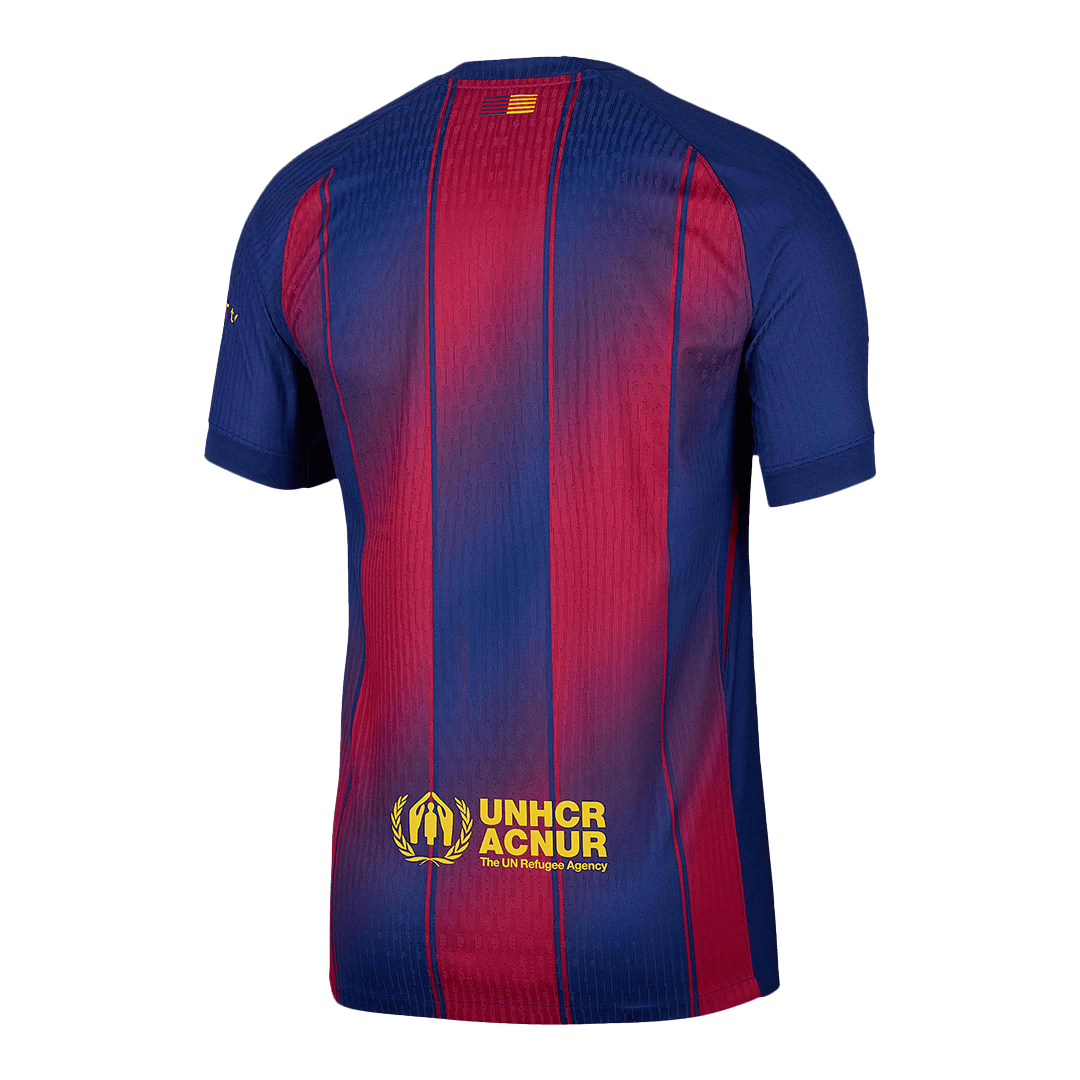 Barcelona Thuisshirt 2025/26 Rood en Blauw Speler