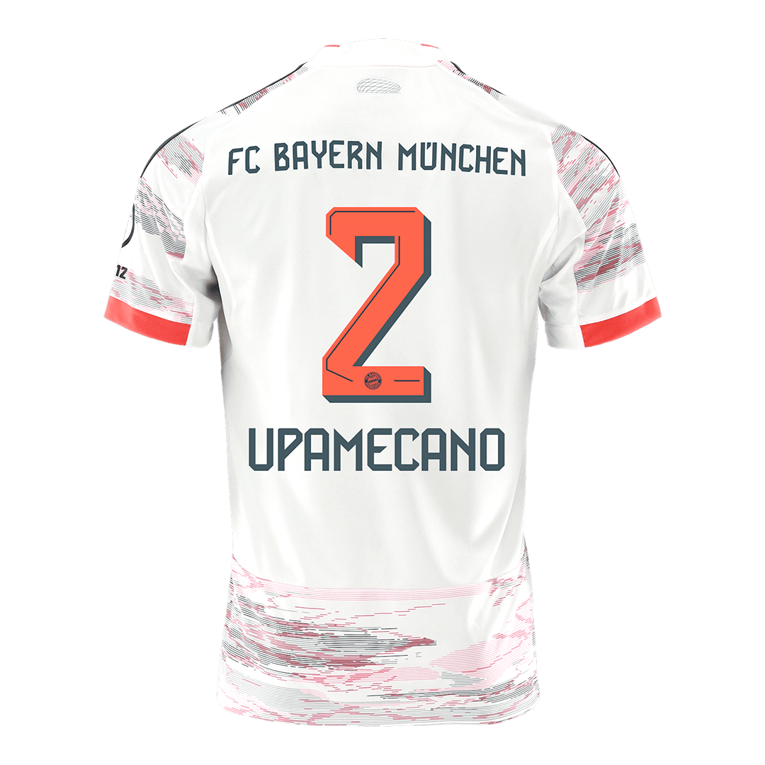 UPAMECANO #2 München Uitshirt 2025/26 Wit