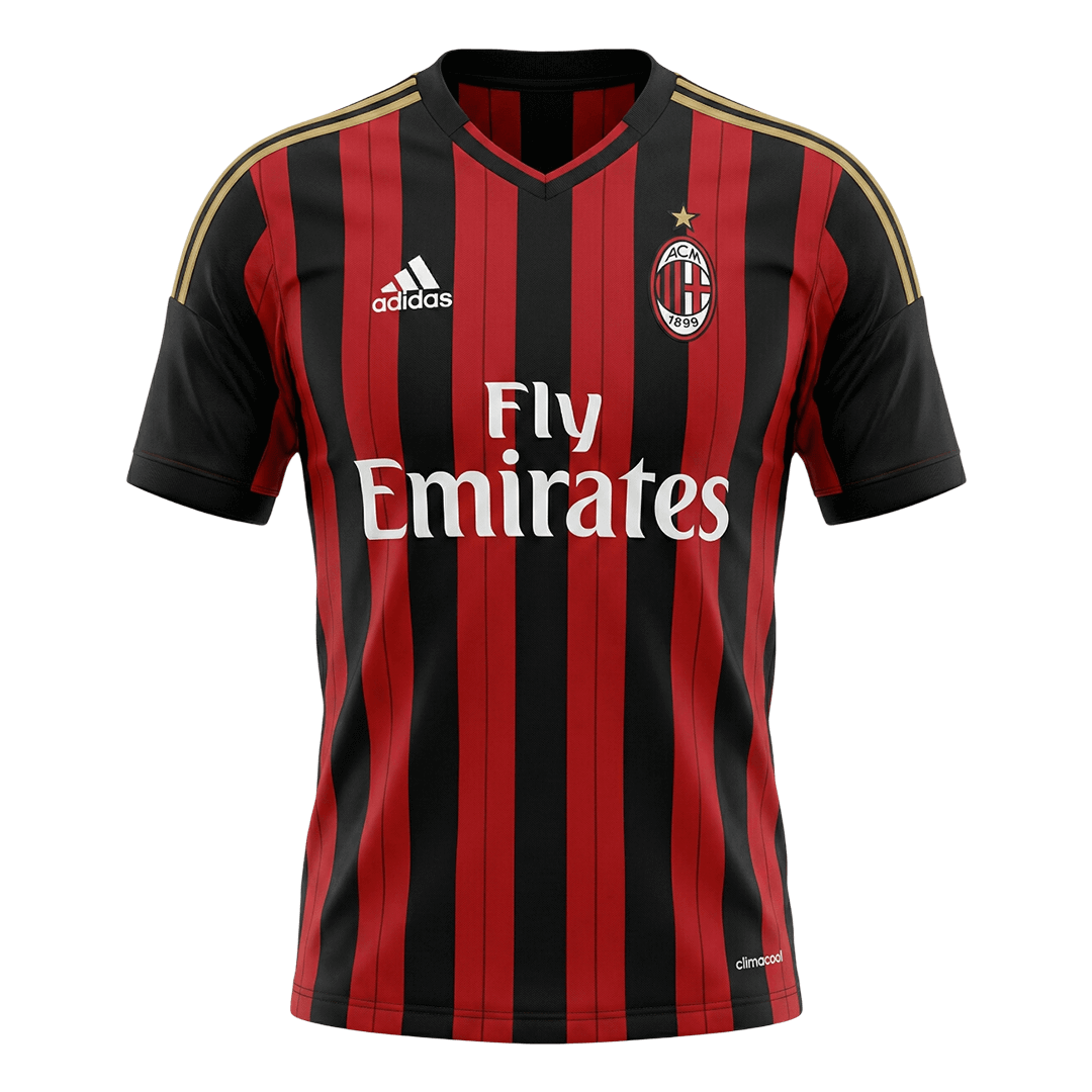 Retro AC Milan Thuisshirt 2013/14 Rood&Zwart