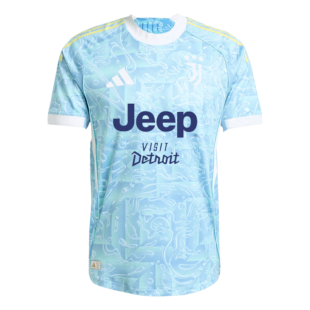 KALULU #15 Juventus Uitshirt 2025/26 Blauw Authentiek