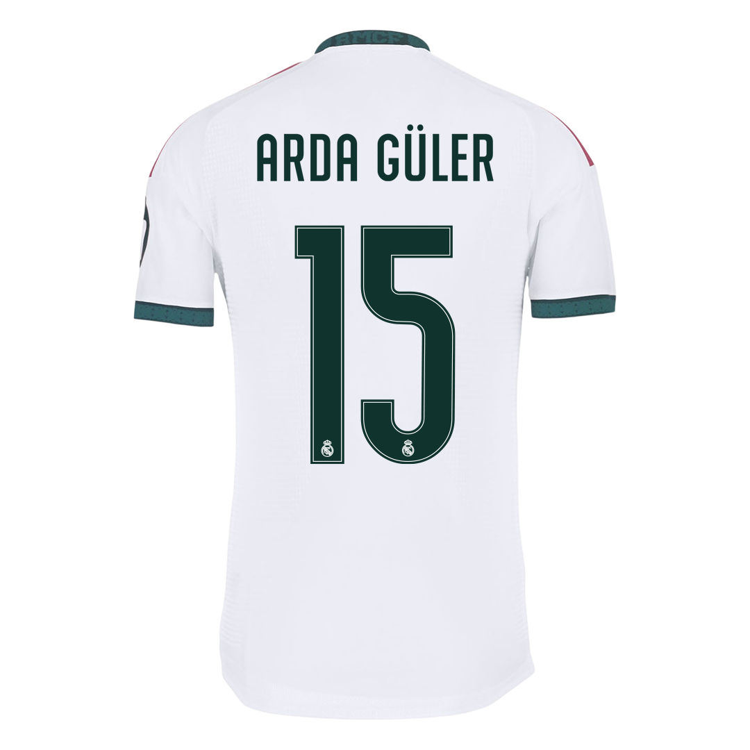 ARDA GÜLER #15 Real Madrid Domicile Maillot 2026/27 Blanc Joueur