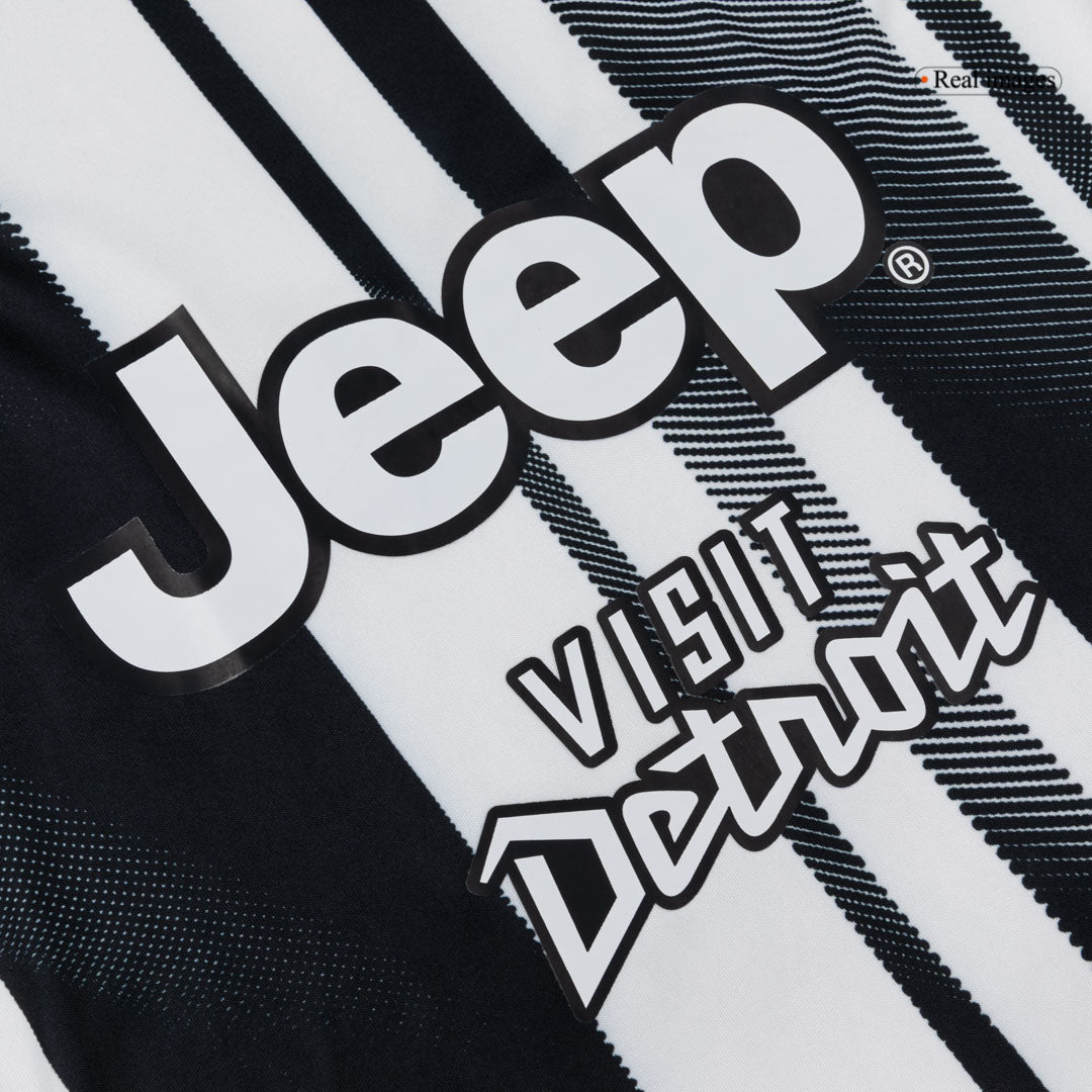 Juventus Thuisshirt Lange Mouwen 2025/26 Zwart&Wit Grote Maat