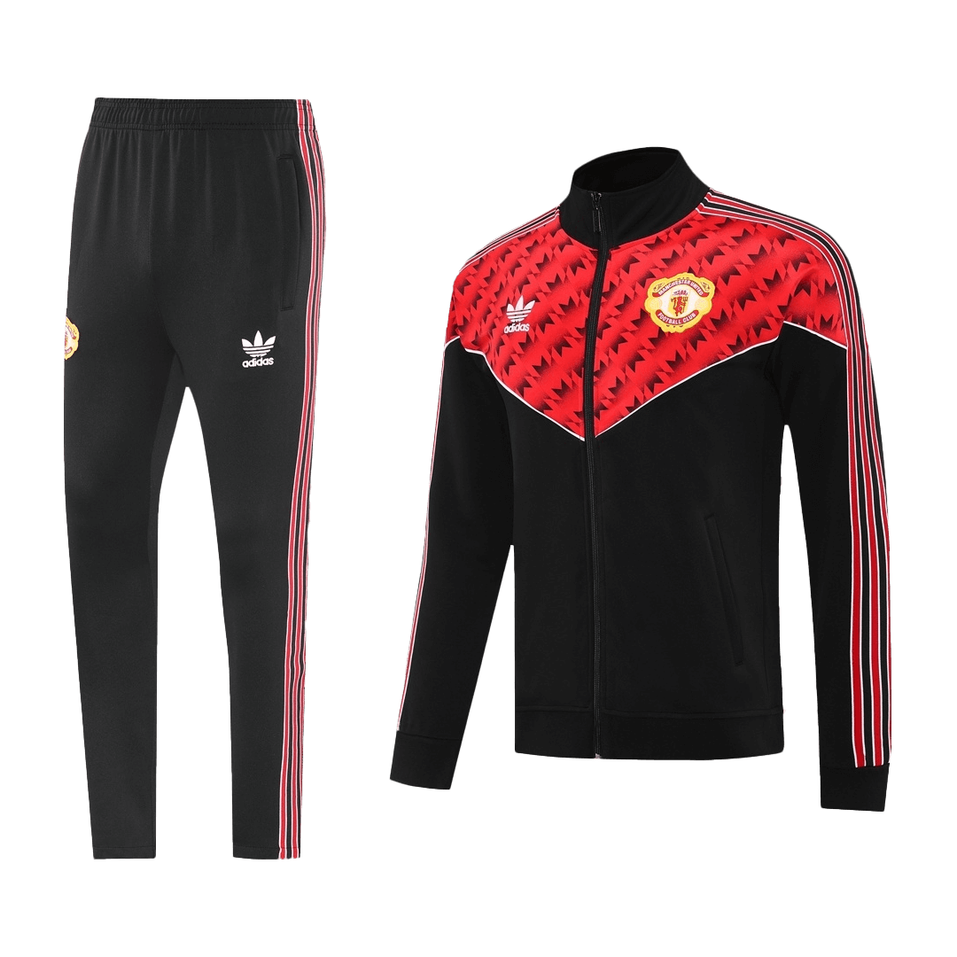 Manchester United voetbaljack tenue 2025/26 rood en zwart