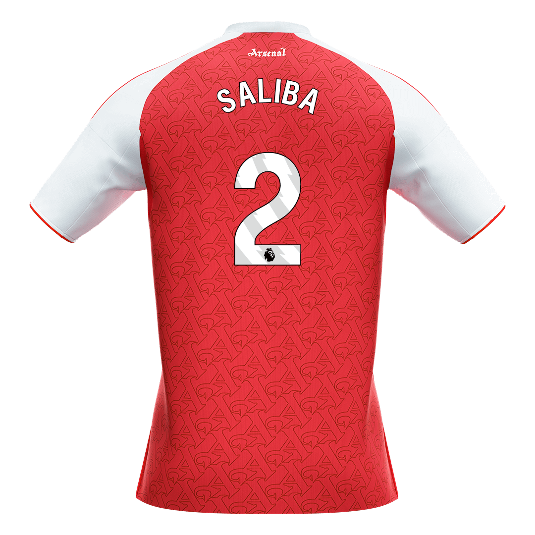 SALIBA #2 Arsenal Thuisshirt 2025/26 Rood - Super