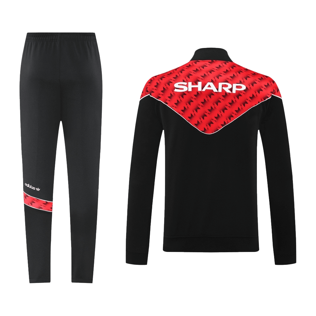 Manchester United voetbaljack tenue 2025/26 rood en zwart