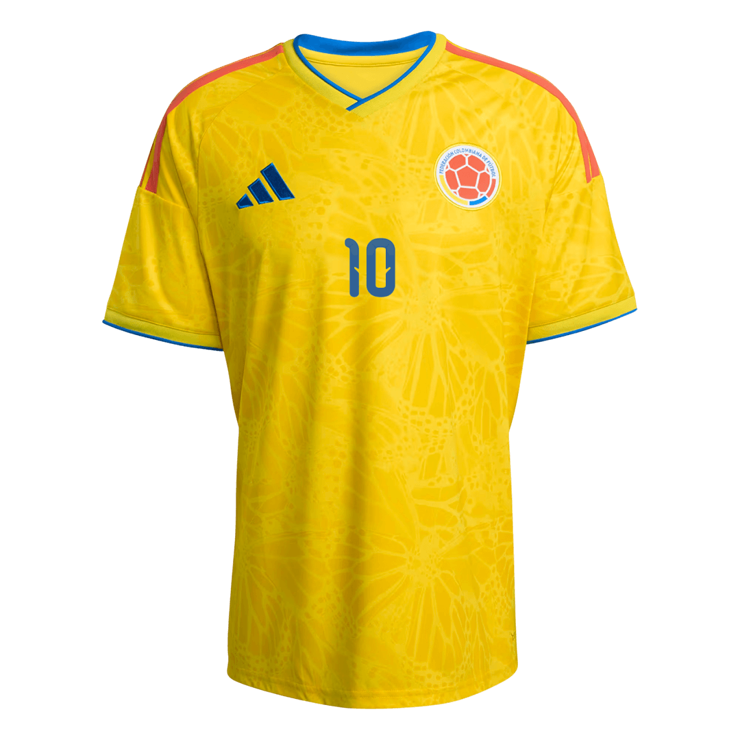 JAMES #10 Colombia Thuis tenue WK 2026 Geel