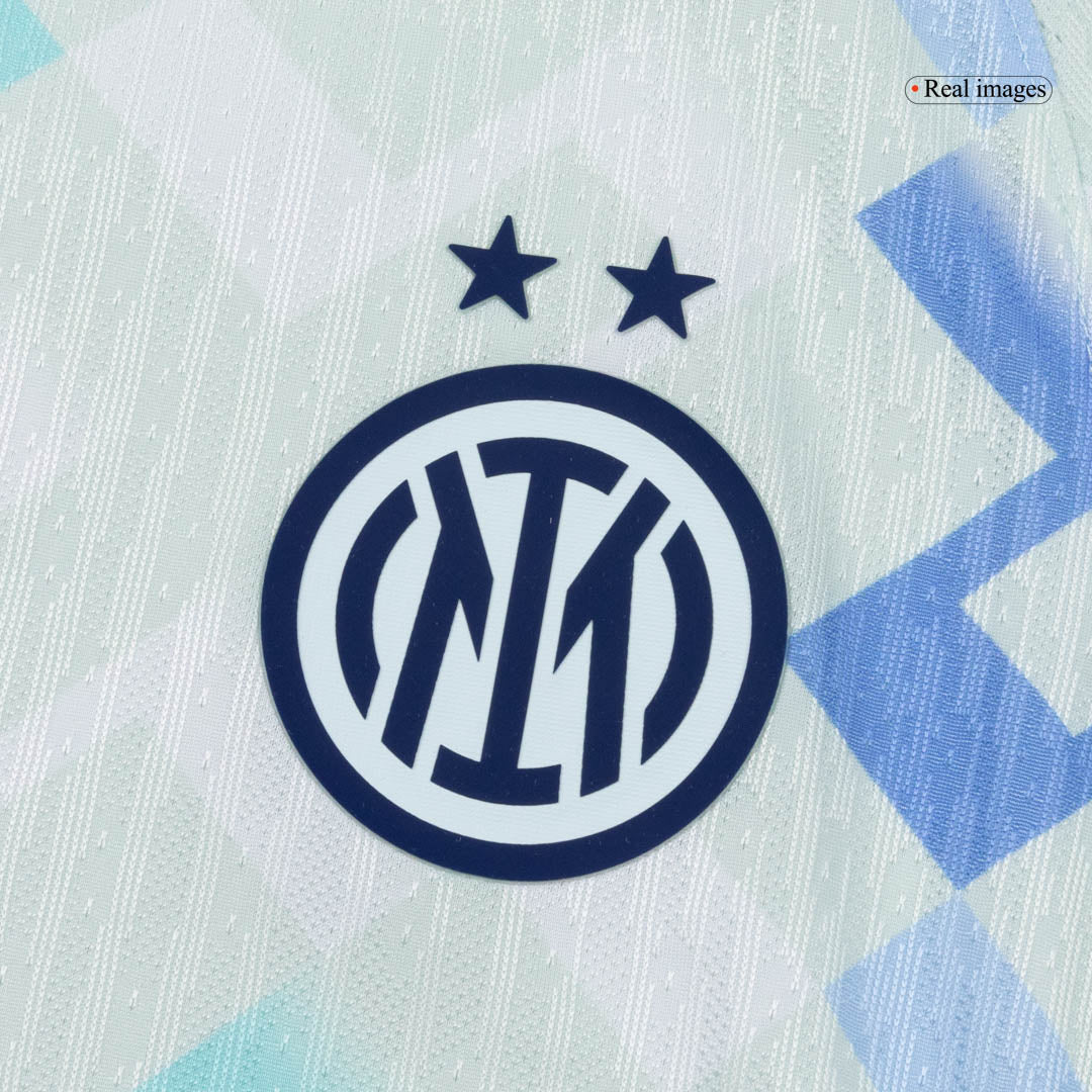 DUMFRIES #2 Inter Milaan Uitshirt 2025/26 Blauw Authentiek