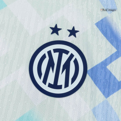 DUMFRIES #2 Inter Milaan Uitshirt 2025/26 Blauw Authentiek