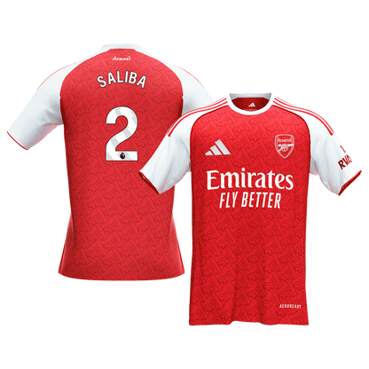 SALIBA #2 Arsenal Thuisshirt 2025/26 Rood - Super