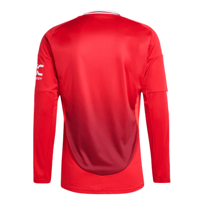 Manchester United Domicile Maillot Manches Longues 2024/25 Grande Taille