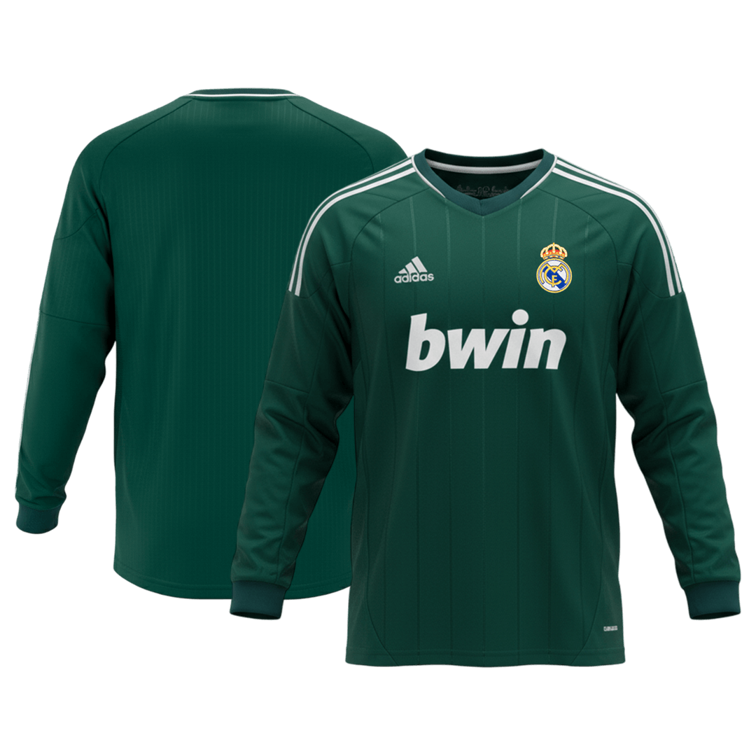 Retro Real Madrid Derde Shirt Lange Mouwen 2012/13 Groen