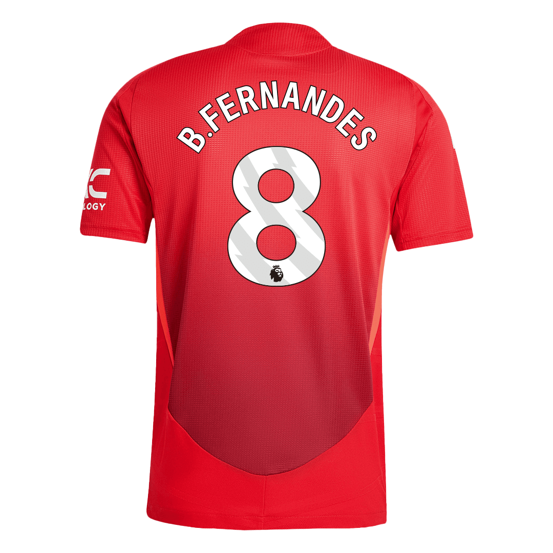 B.FERNANDES #8 Manchester United Domicile Maillot 2024/25 Authentique - Mon Maillot Foot Store