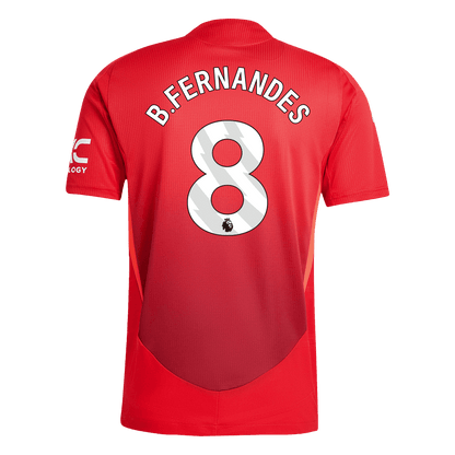 B.FERNANDES #8 Manchester United Domicile Maillot 2024/25 Authentique - Mon Maillot Foot Store