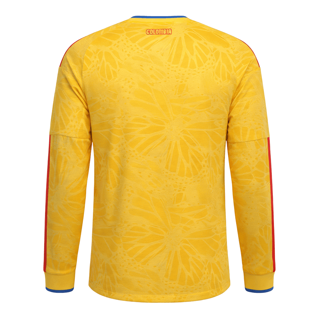 Colombia Thuisshirt Lange Mouwen - Wereldbeker 2026 Geel