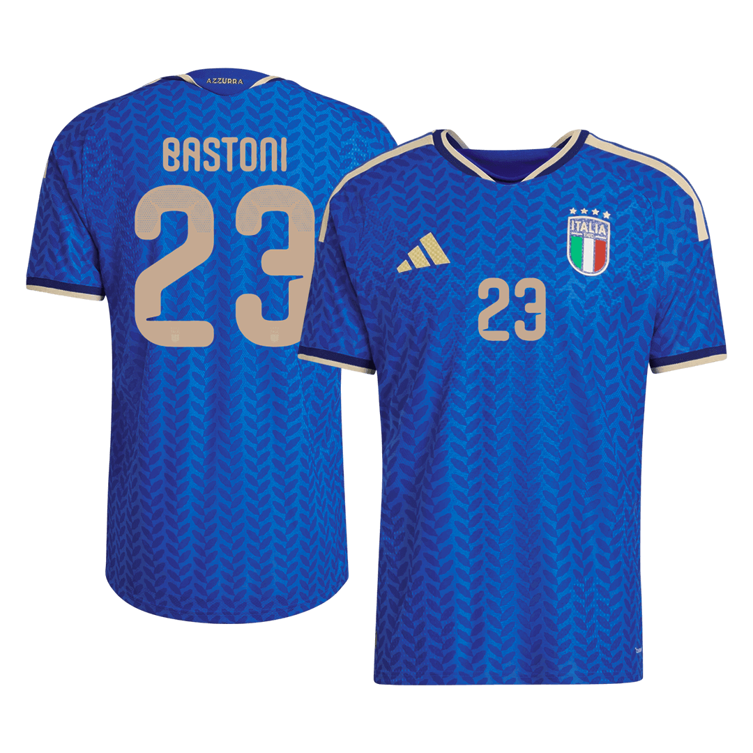 BASTONI #23 Italië Thuisshirt Wereldkampioenschap 2026 Blauw Speler