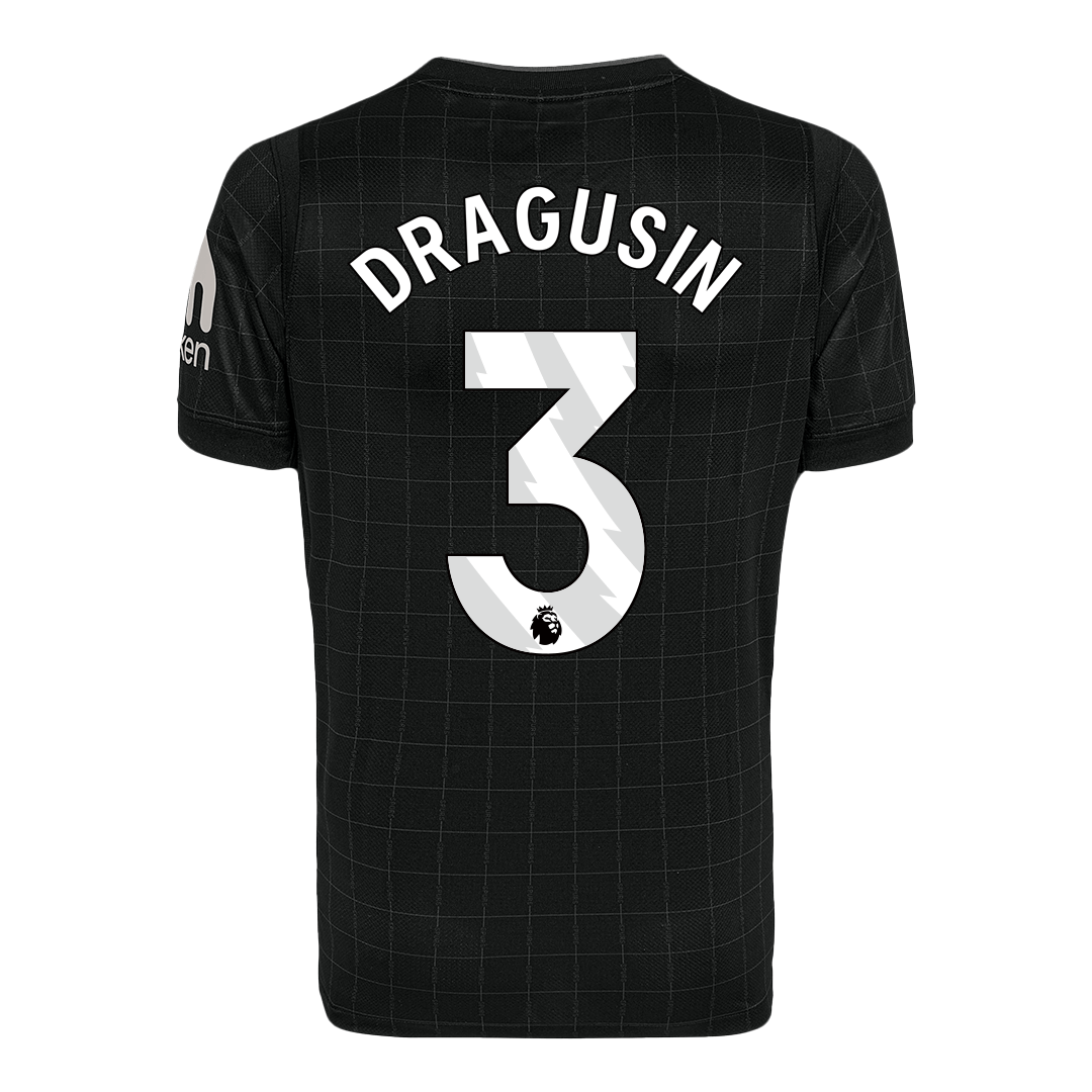 DRAGUSIN #3 Tottenham Hotspur Uitshirt 2025/26 Zwart