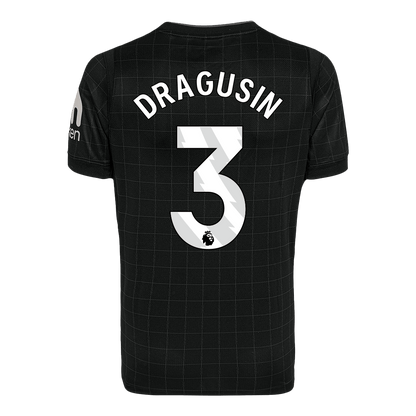 DRAGUSIN #3 Tottenham Hotspur Uitshirt 2025/26 Zwart