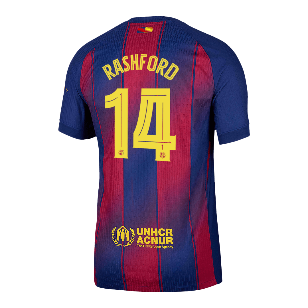 RASHFORD #14 Barcelona Thuisshirt 2025/26 Authentiek - UCL