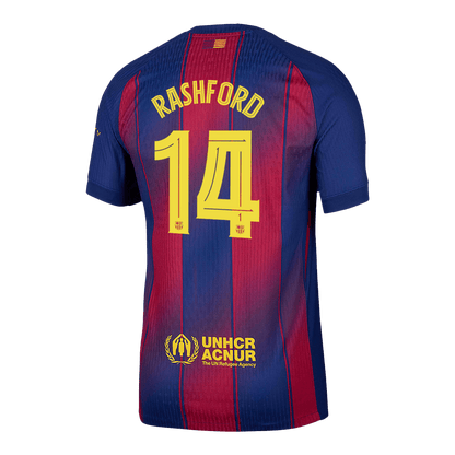 RASHFORD #14 Barcelona Thuisshirt 2025/26 Authentiek - UCL