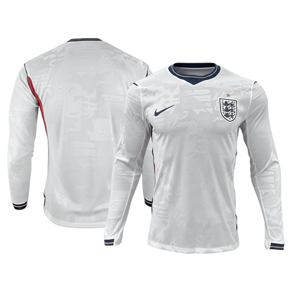 Engeland Thuisshirt Lange Mouwen - Wereldkampioenschap 2026 Wit