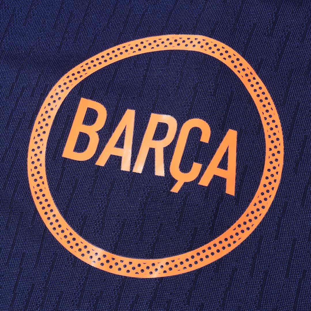 Barcelona Sweatshirt Kit 2025/26 Kinderen Zwart&Oranje