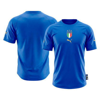 Retro Italië Thuisshirt 2004 Blauw