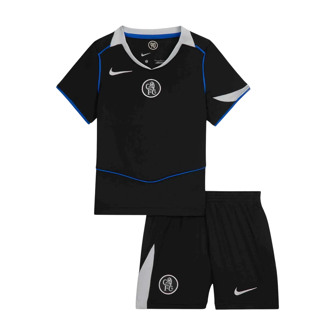 Chelsea Derde Shirt Kit 2025/26 Kinderen Zwart