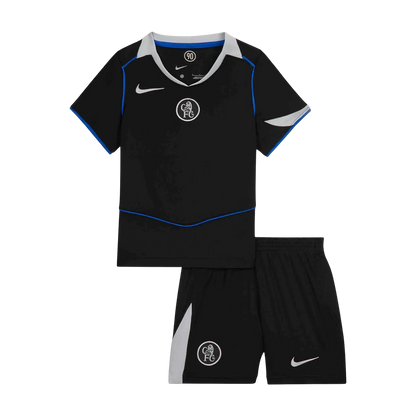 Chelsea Derde Shirt Kit 2025/26 Kinderen Zwart
