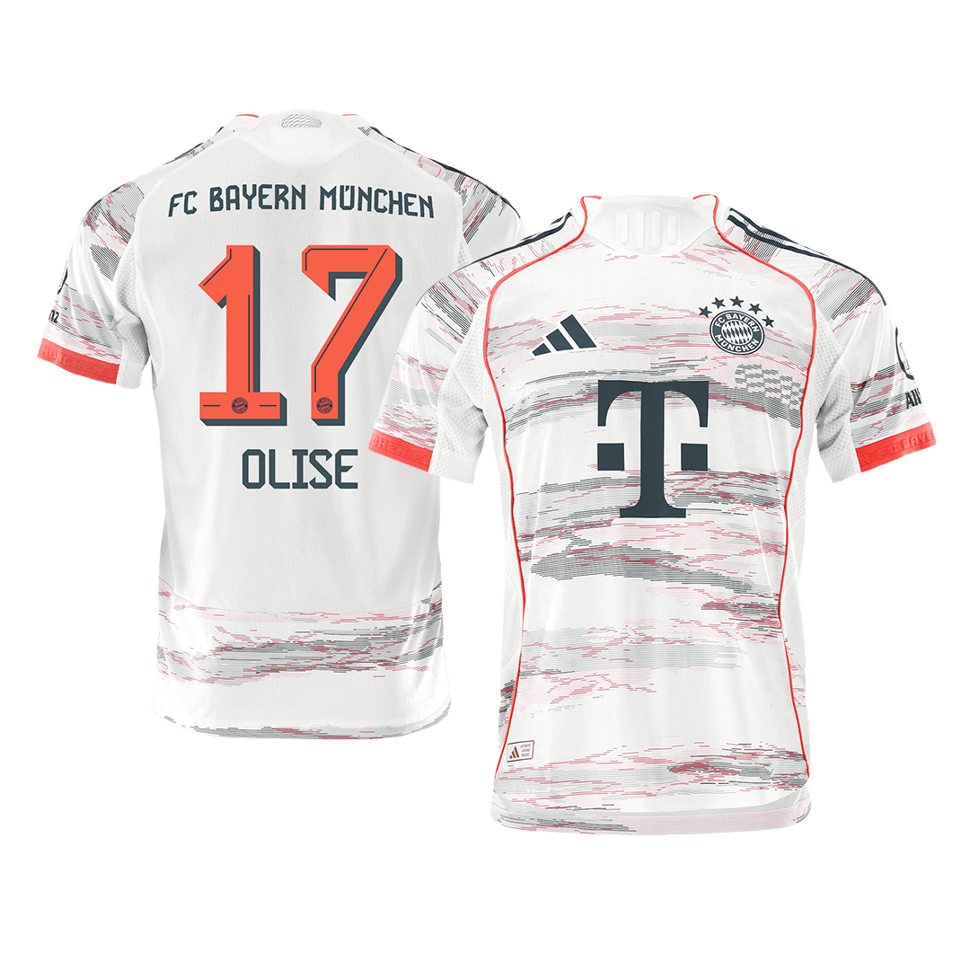 OLISE #17 München Uitshirt 2025/26 Wit Speler