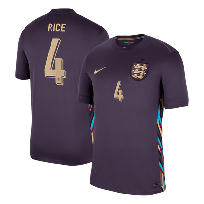 Voetbalshirt RICE #4 Engeland Uitshirt 2024 - Super