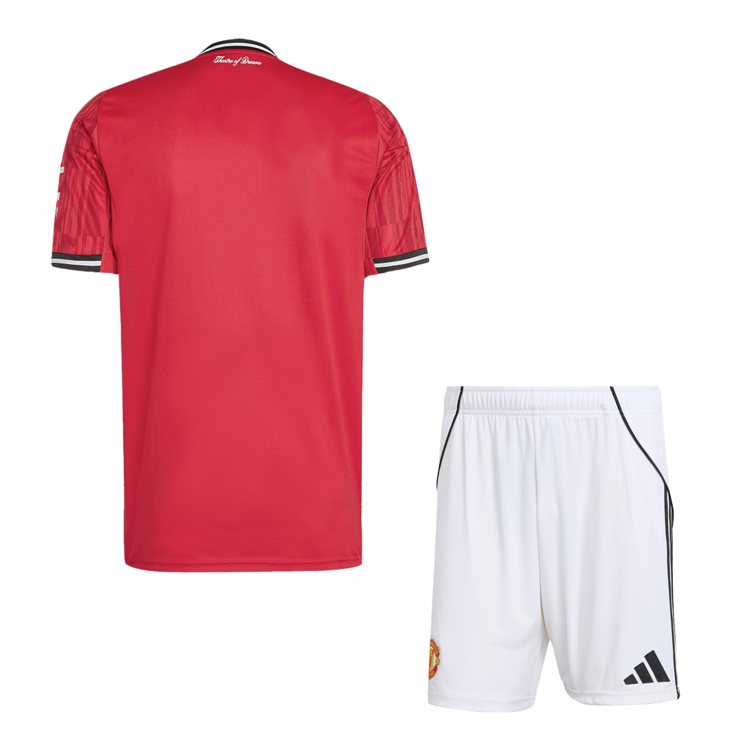 Manchester United Thuisshirt Tenue 2025/26 Rood