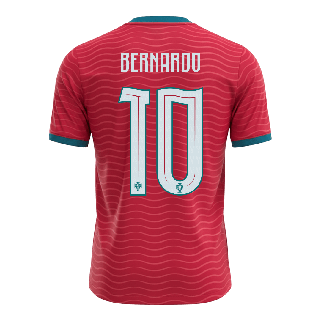 BERNARDO #10 Portugal Thuisshirt - Wereldkampioenschap 2026 Rood