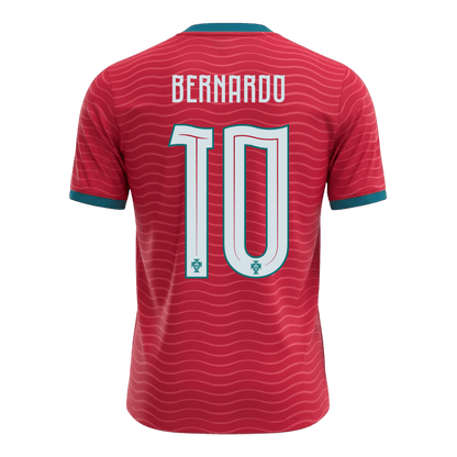 BERNARDO #10 Portugal Thuisshirt - Wereldkampioenschap 2026 Rood